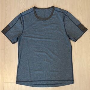 Lululemon Blue Crew Neck Short Sleeve Tee